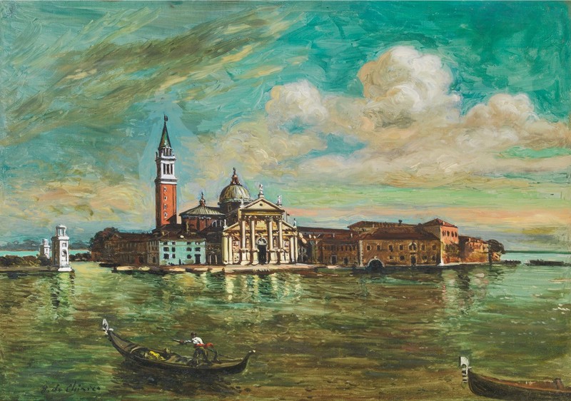 De Chirico Giorgio, Venezia (Isola di San Giorgio), metà anni ’50