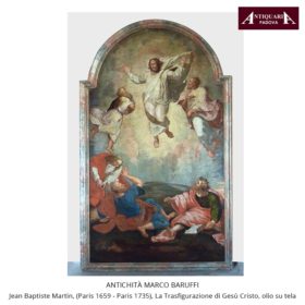Antichità Marco Baruffi: Jean Baptiste Martin, La trasfigurazione di Gesù Cristo, olio su tela.